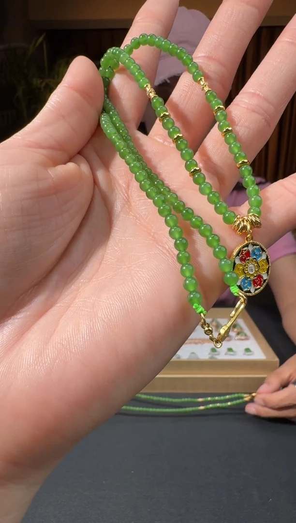 和田玉银S925镶嵌颈饰24亚哲6.4多样性拍一发一