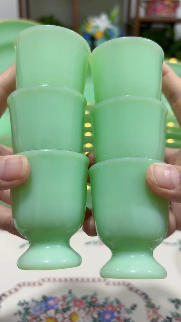 玉瓷酒杯6个  【贝美】