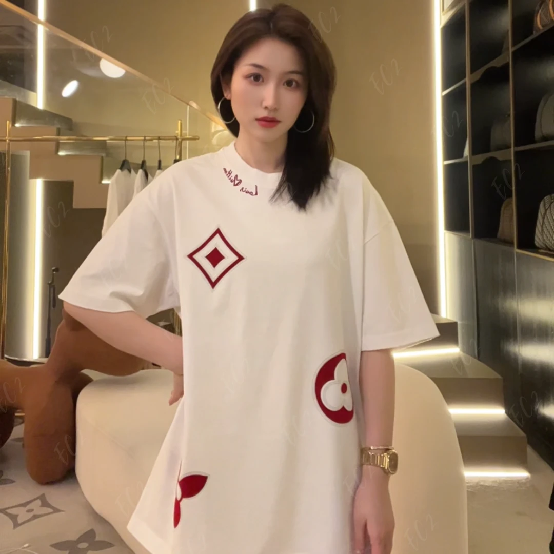 【高端定制】25年夏季新款男女潮牌时尚休闲宽松圆领短袖T恤00869