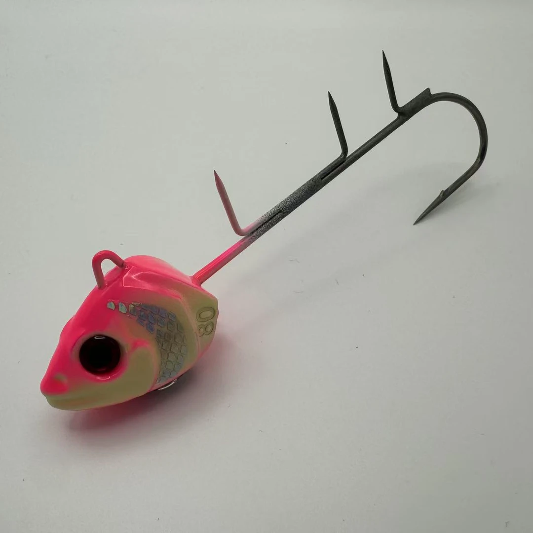 渔斩新款刀鱼路亚海钓夜光带灯爆闪夜光天亚深海近海船钓单钩鱼钩