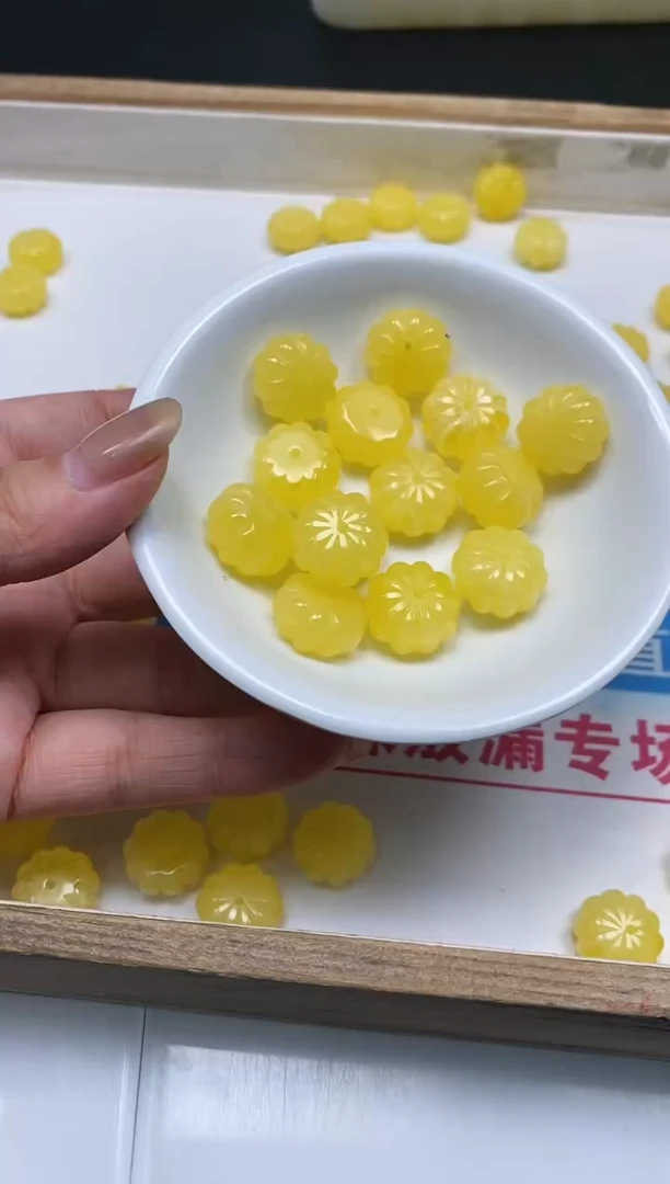 未镶嵌蜜蜡裸石M82 蜜蜡 扁南瓜6个9.9元