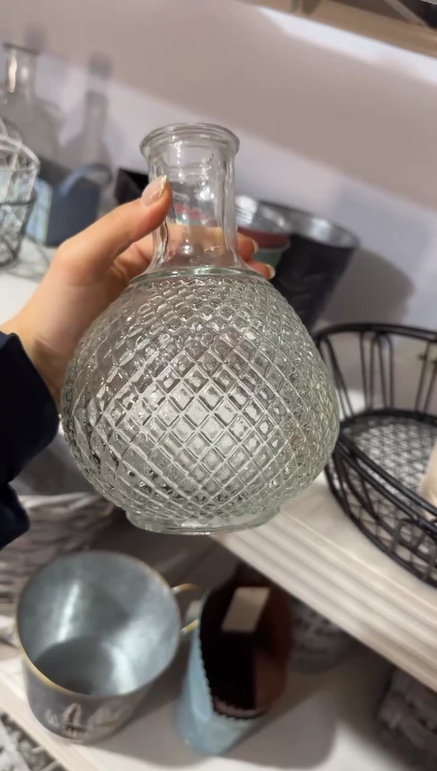 微瑕捡漏 小口玻璃花瓶