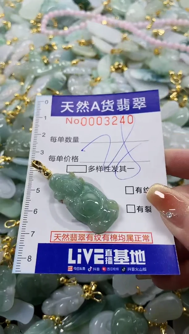 颈饰未镶嵌翡翠天然A货翡翠