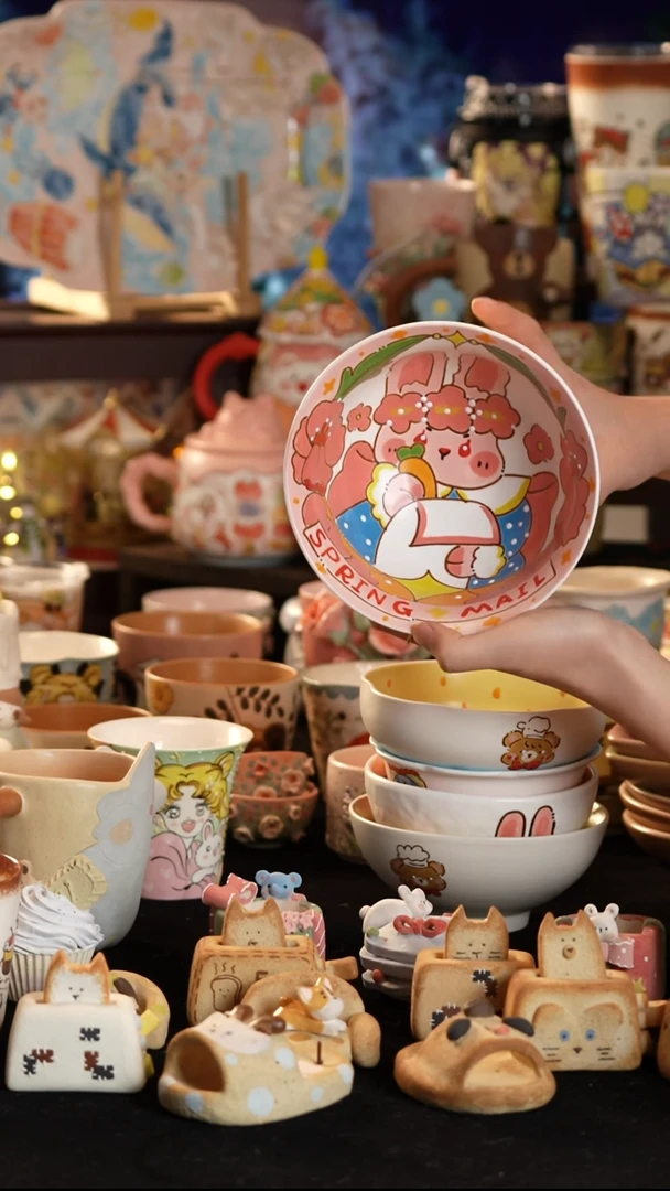 其他陶景德镇釉下彩手绘设计师款陶瓷