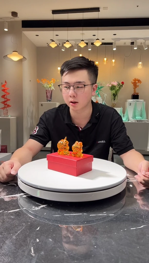 摆件巴比特美学-醒狮一对