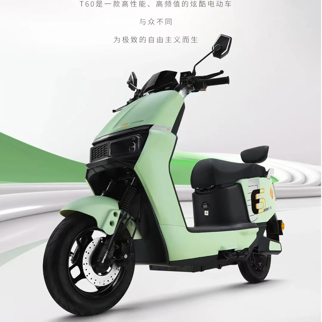 格林豪泰-T60大功率长续航家用外卖车摩旅电摩电动车前后碟刹