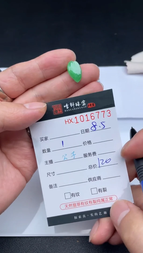 翡翠挂件未镶嵌哈轩  挂件1