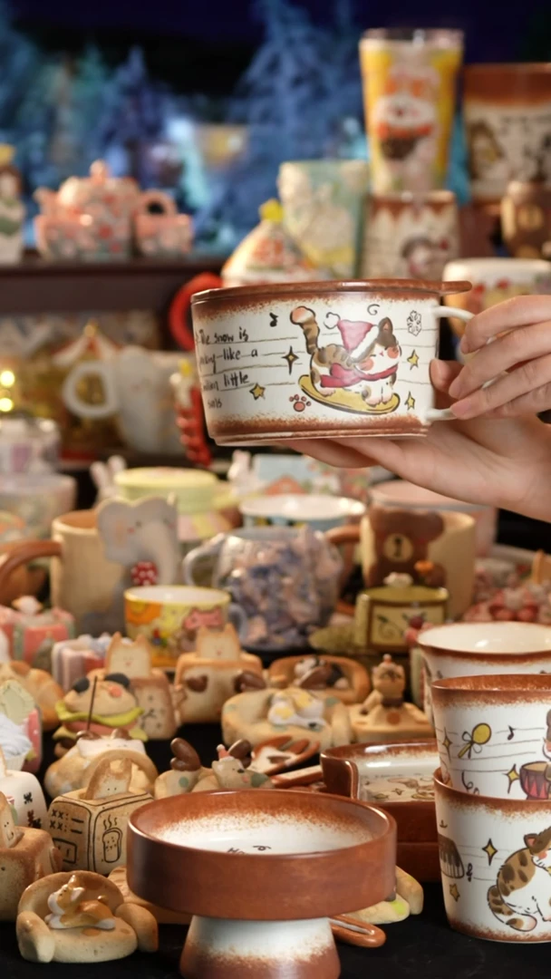 其他陶景德镇釉下彩手绘设计师款陶瓷