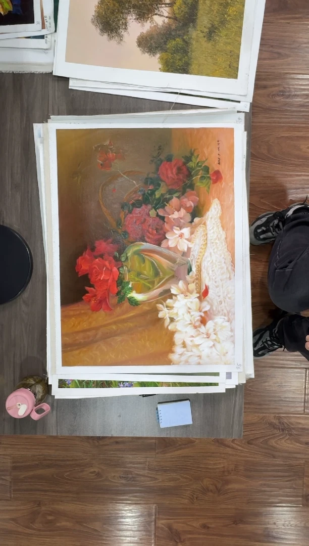 油画【23号】约50*70丨朝鲜原创纯手绘孤品油画丨顺丰包邮