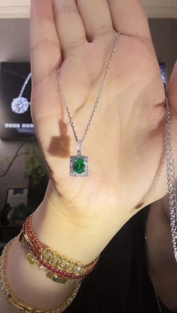 主播定制链接 绿色吊坠