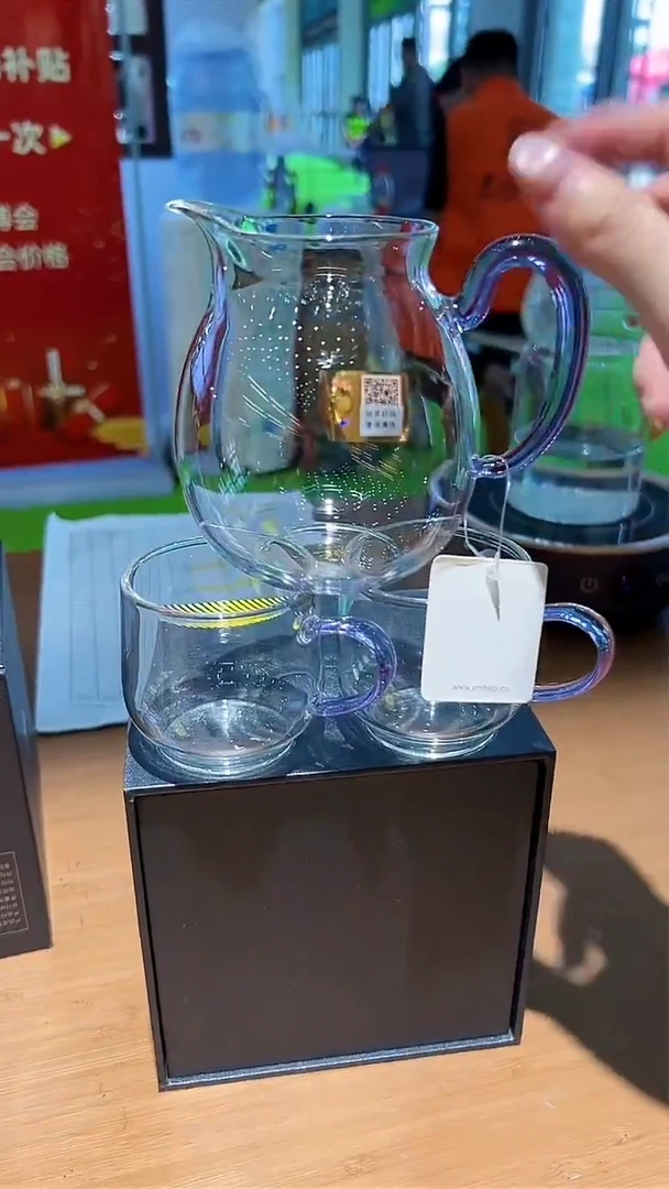 禾器清悦茶海浅紫+暗香疏影水月杯2入浅紫
