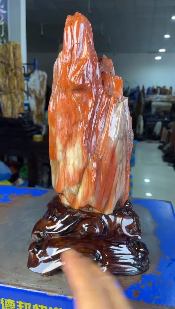 未镶嵌摆件硅化玉59