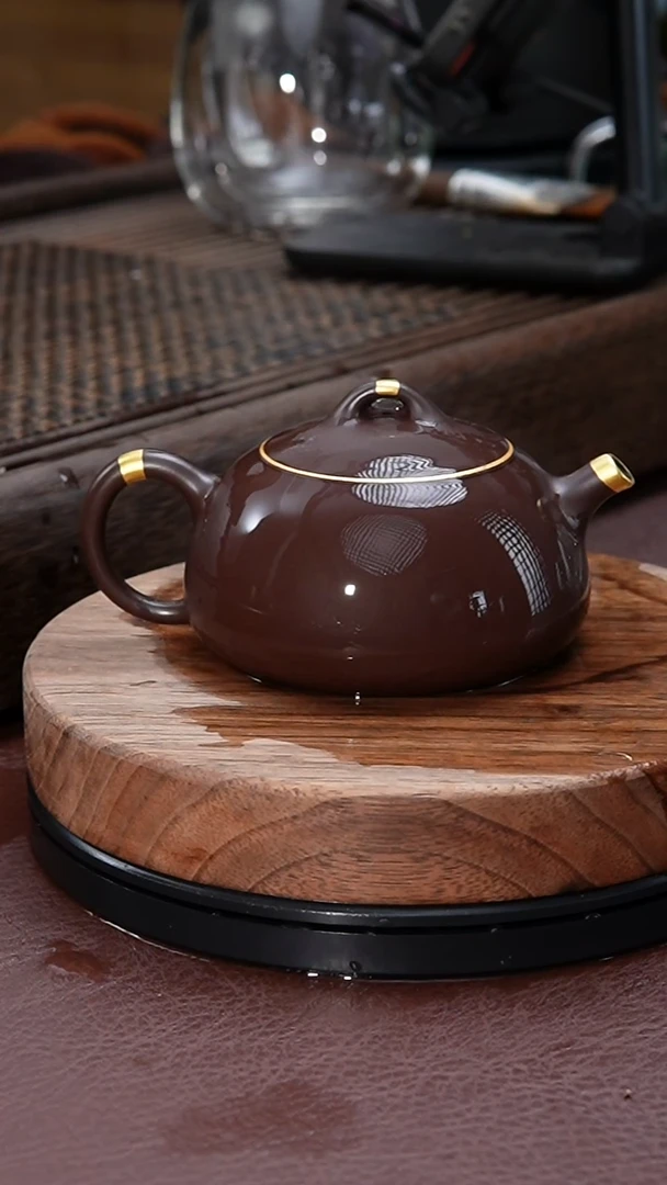 【闪购商品】紫砂茶壶描金豆蔻紫砂壶