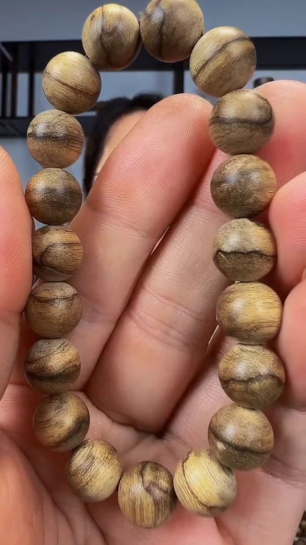 【闪购商品】沉香手串正达拉干野产区虎斑纹1.1单圈9克+