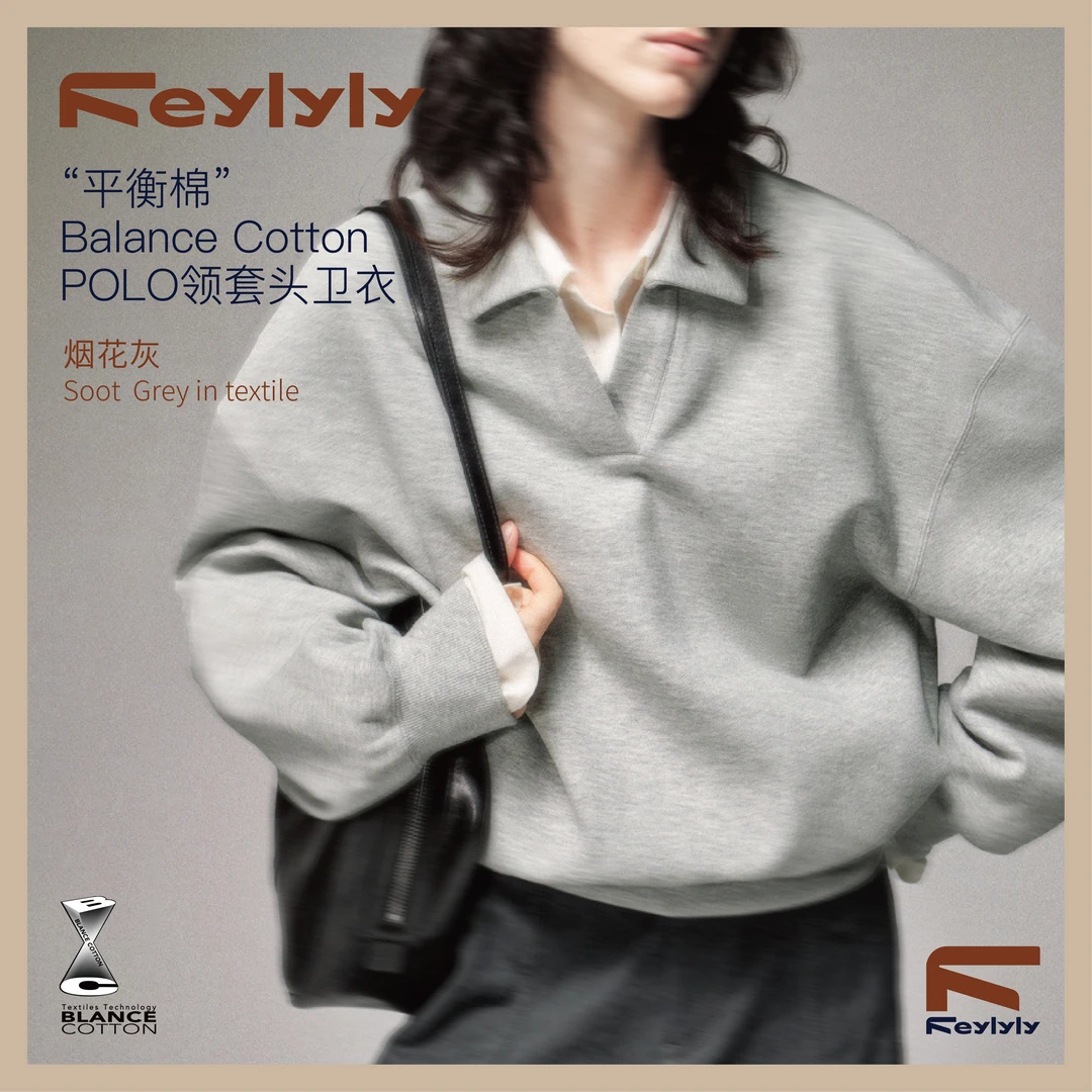 FEYLYLY 红土场网球系列POLO领套头卫衣老钱风长袖宽松显瘦女秋冬