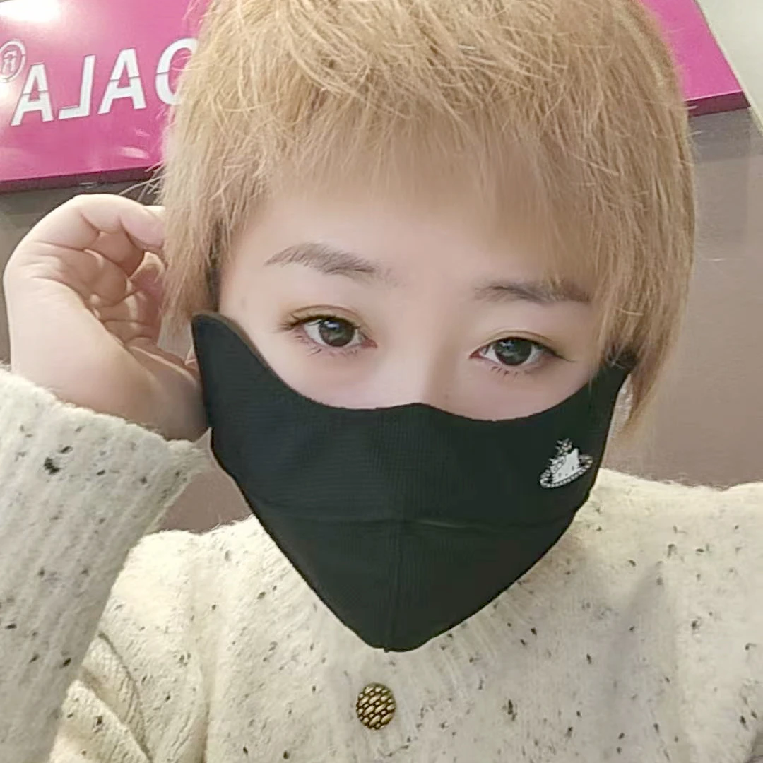 防晒口罩卡通口罩防寒口罩保暖冬季大小可调节