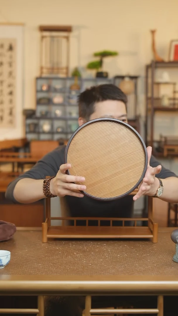 【闪购商品】圆月竹编干泡托盘