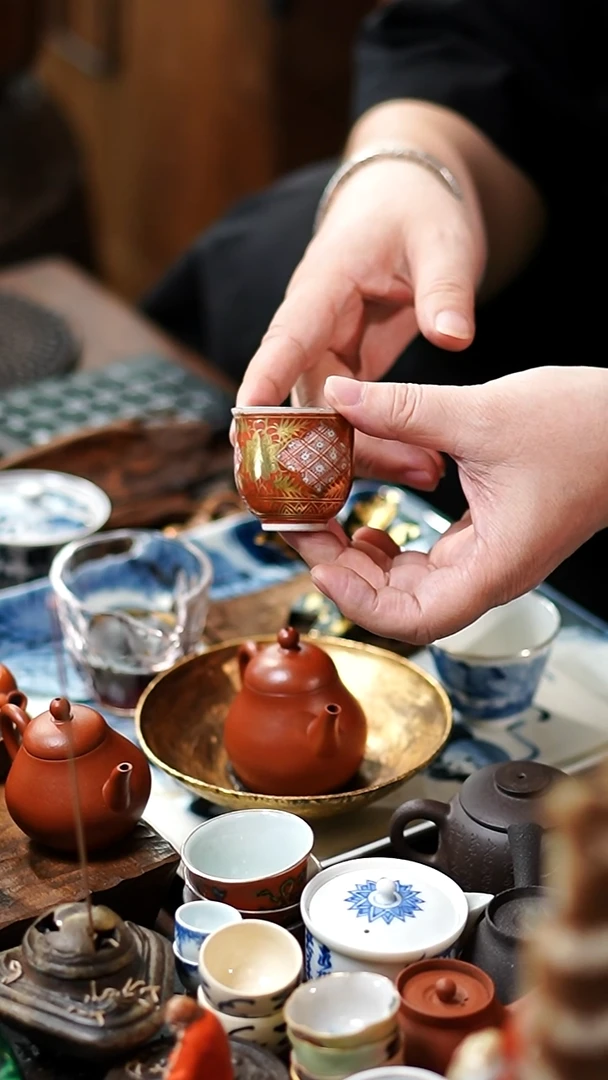 闪购8号 內绘茶杯主人杯功夫茶道具