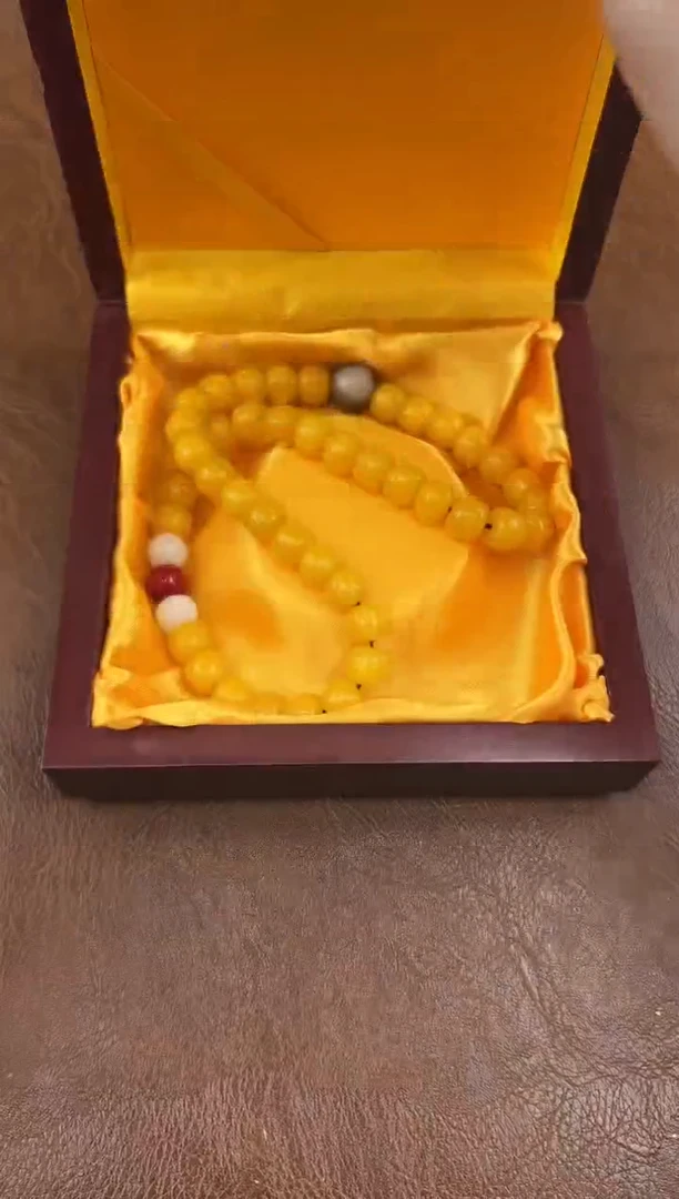 黄玉菩提双圈商品链接@@L007