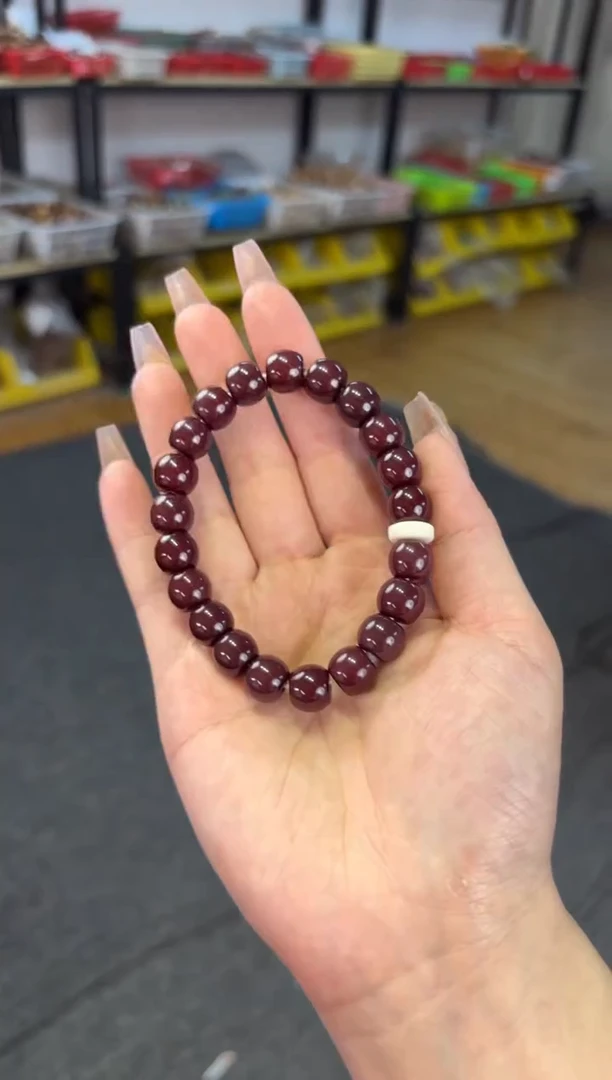 【闪购商品】菩提根/象牙果吊坠10mm菩提红豆牛奶