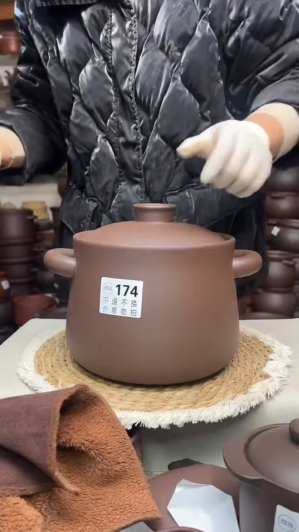 宜兴紫砂微瑕4升小蛮腰174