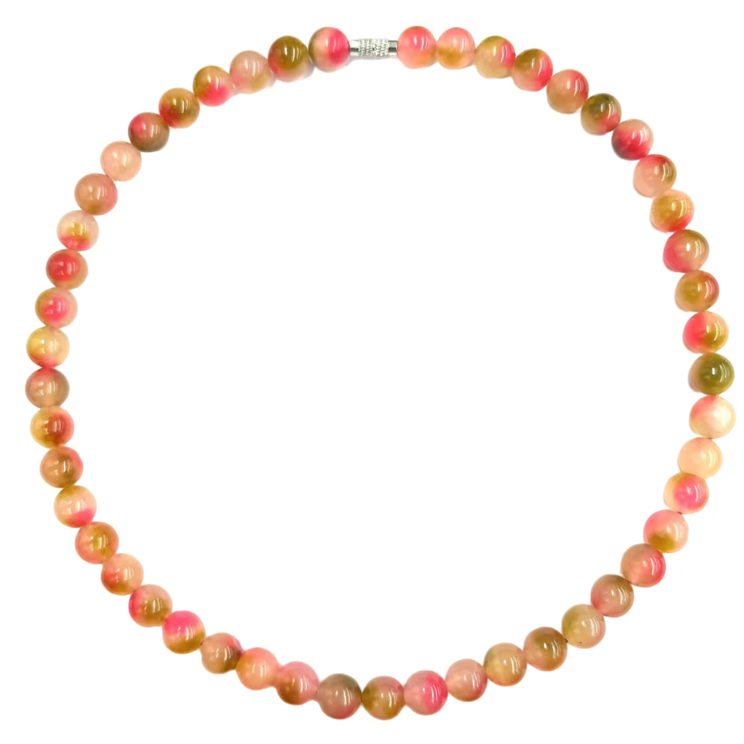 x818-国风设计款凤羽明珠玛瑙圆珠毛衣链-赠礼盒