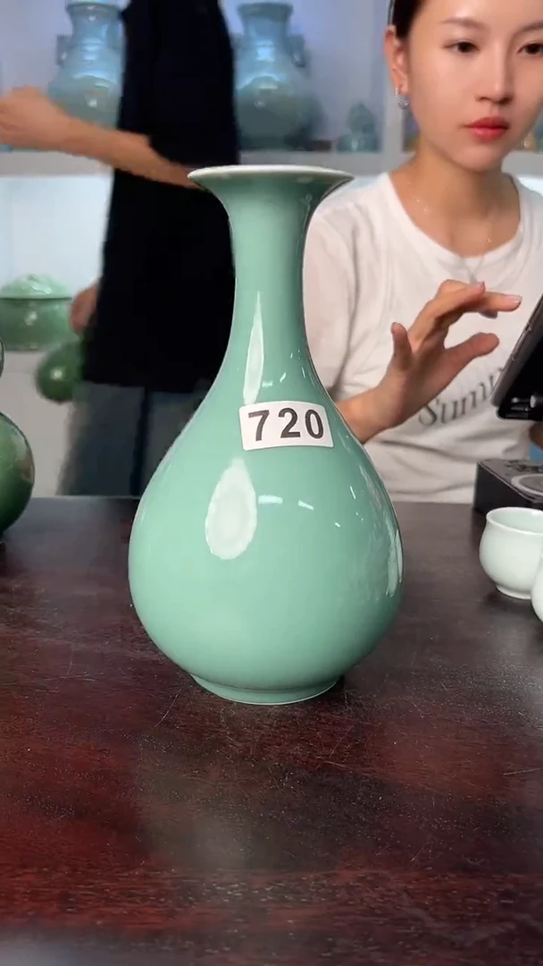 龙泉云间青瓷小米茶器