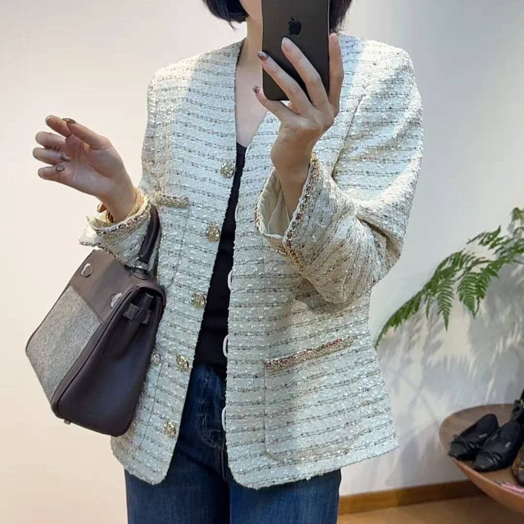 TANTAN 气质时尚轻奢秋季小香风上衣外套2747