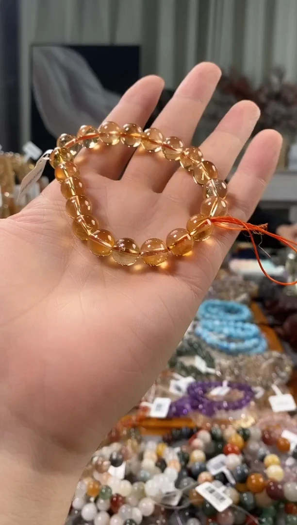 未镶嵌手链水晶黄水晶