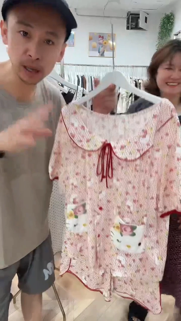 棉小熊短裤套装L号120斤以下