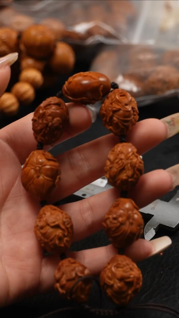 【闪购商品】橄榄核手串/手链橄榄核雕刻文玩作品