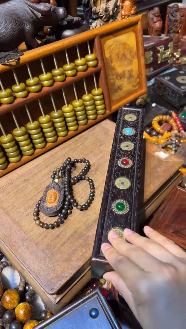 木cx佛头脖挂带盒子