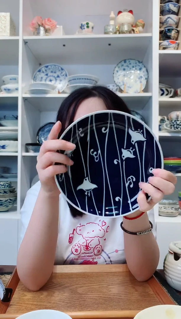 陶瓷【微瑕】音符小鸟盘子