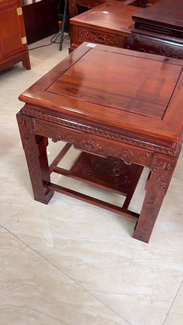 花梨木类书架福利款角几550