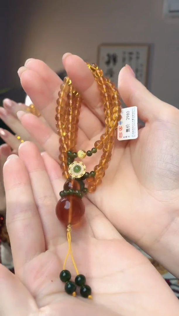 裸石琥珀未镶嵌B****e6+108 灵草珀设计款