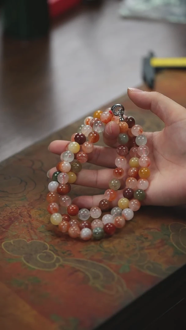 【闪购商品】水晶项链未镶嵌红兔毛罗汉链