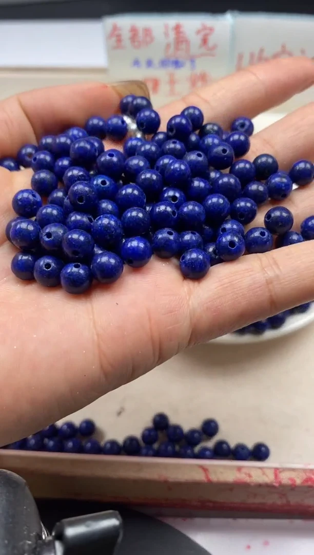 【闪购商品】玛瑙/玉髓颈饰未镶嵌w241青*金石6mm*30颗