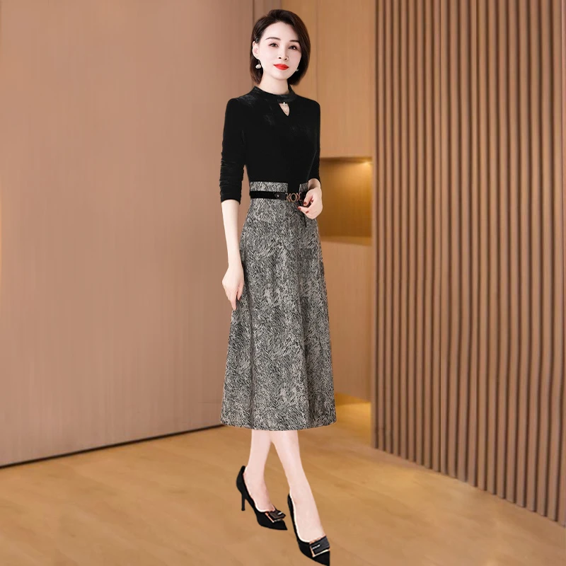 国风十三行女装爆款连衣裙2025新款气质春季轻奢高级感名媛裙子