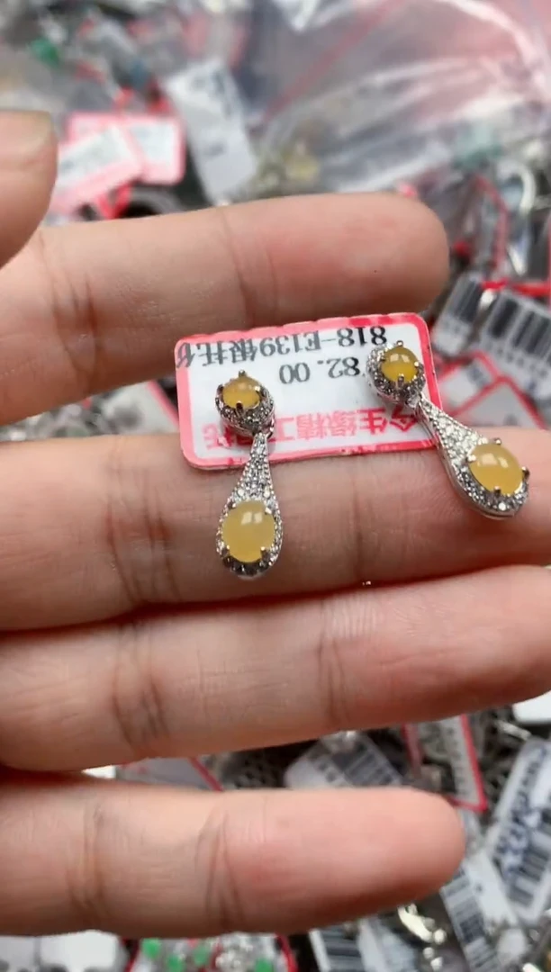 银S925镶嵌戒指翡翠天然A货缅甸翡翠