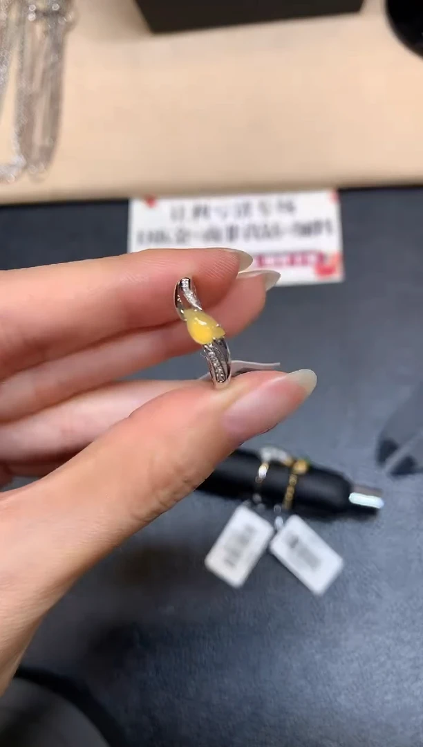 翡翠戒指18K金镶嵌13【无鉴赏期】