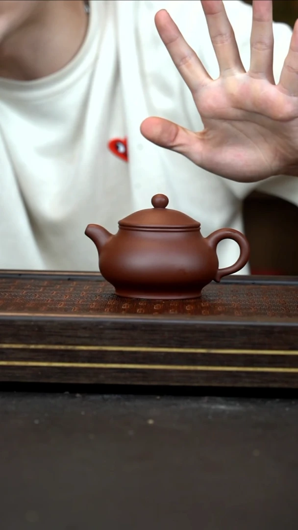 茶壶紫砂   ZXM    老紫泥    潘壶   200cc