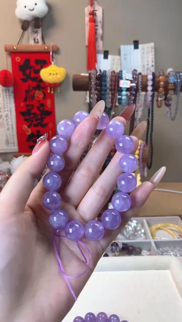 【闪购商品】水晶手链未镶嵌14m薰衣草