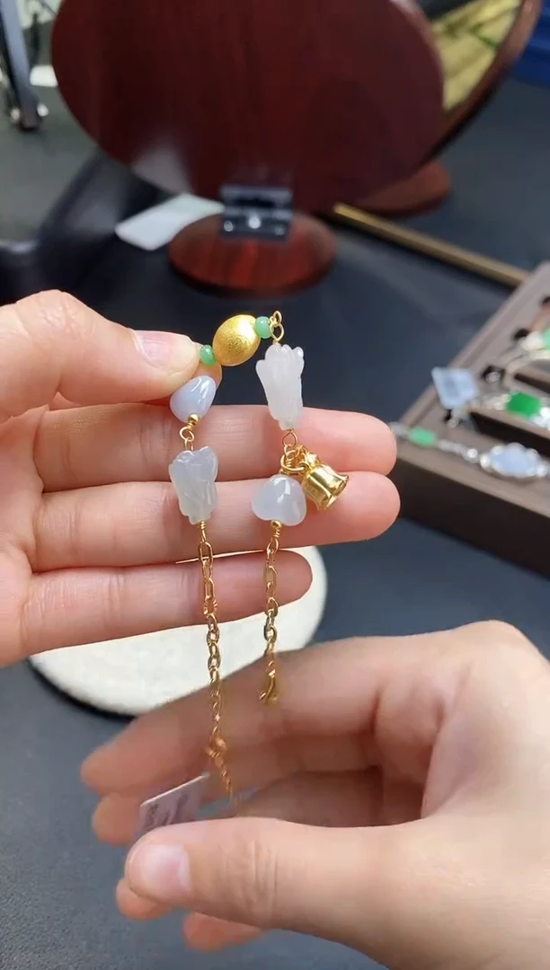 颈饰银S925镶嵌翡翠12915