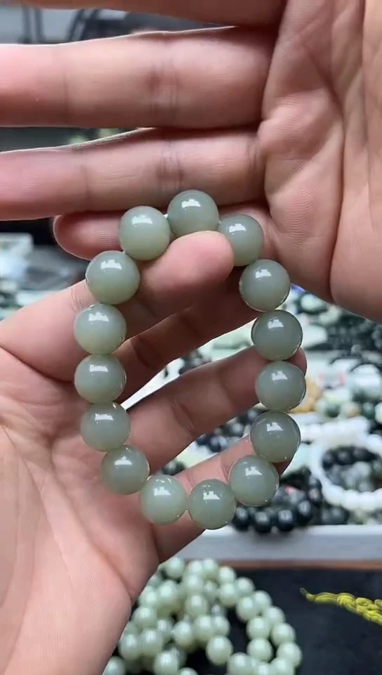 未镶嵌手串和田玉纯天然新疆且末迪克兰14