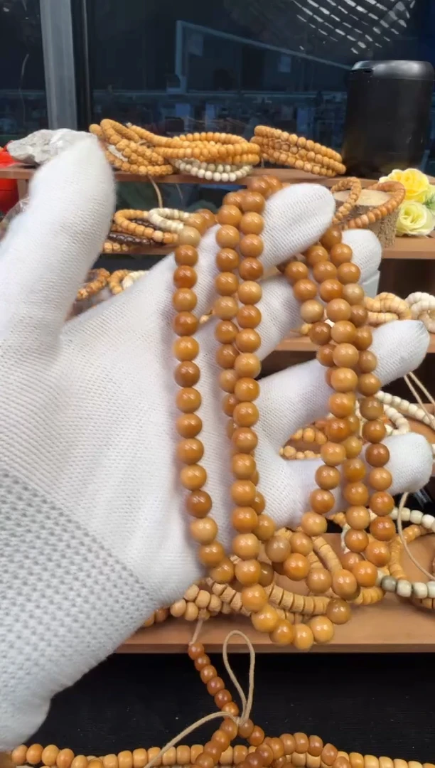 【闪购商品】菩提根/象牙果手串龙脊圆珠长串卡7.5