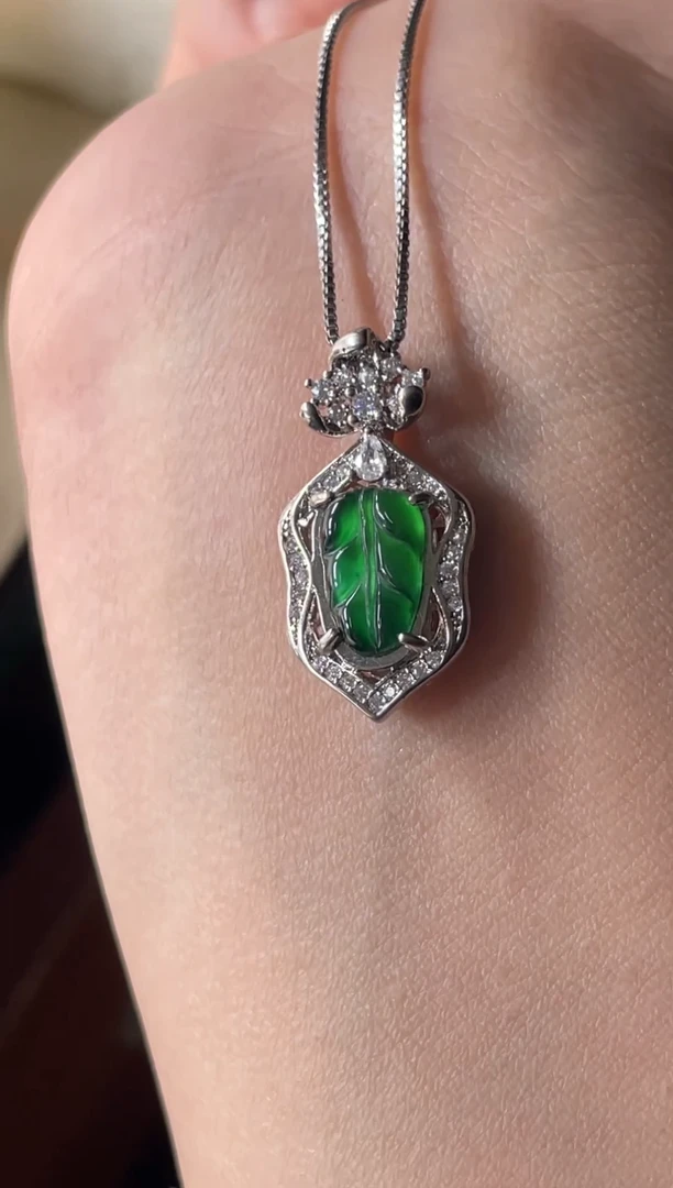 颈饰未镶嵌翡翠天然翡翠a货5