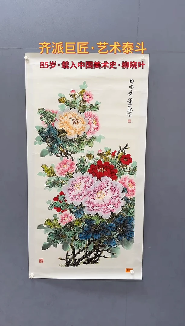 国画柳晓叶绘画8pc花鸟画集作品