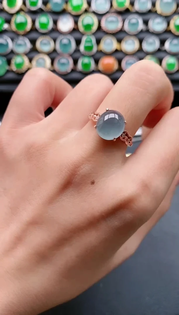 【闪购商品】翡翠戒指银S925镶嵌11111