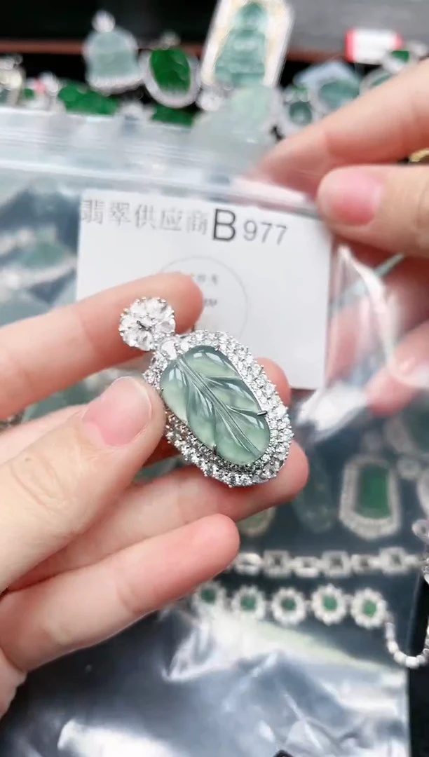 【闪购商品】翡翠颈饰未镶嵌977赠皮绳