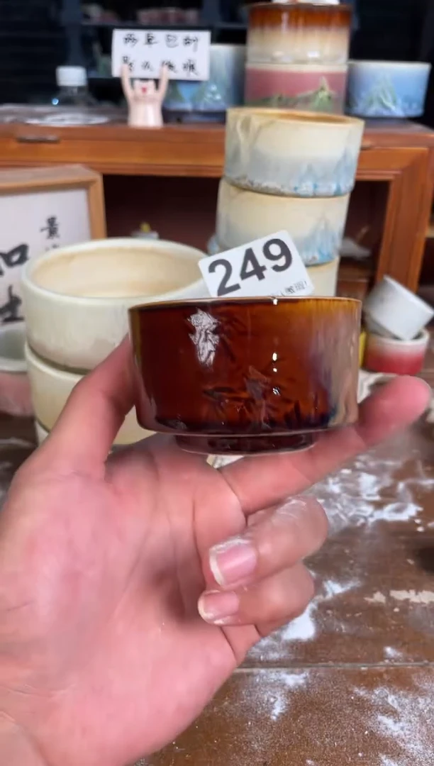 瓷片249知木小芳花盆直播编号